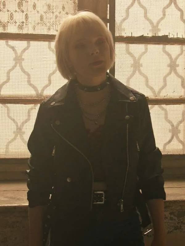 Emma Stratmann The Rookie Black Leather Jacket