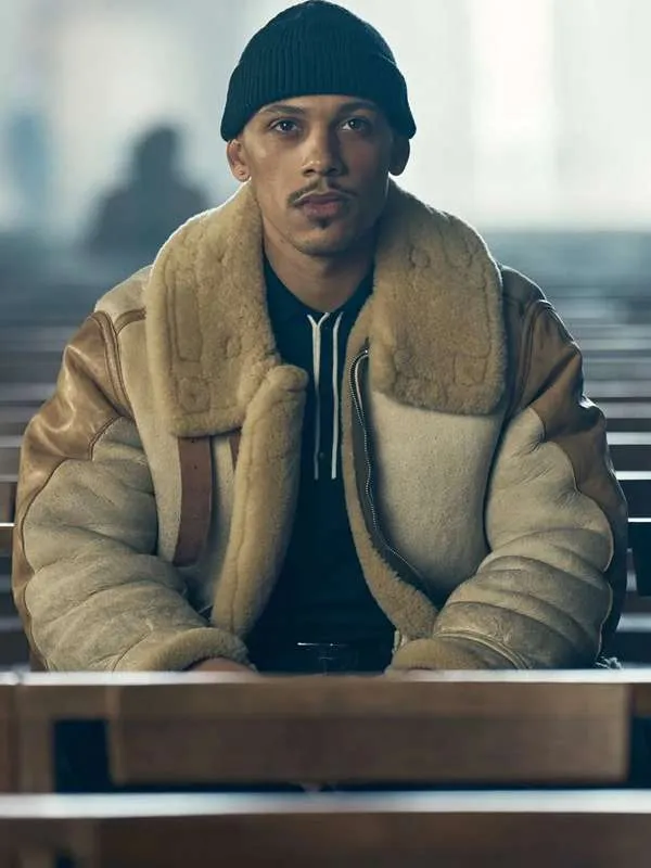 Gregory Williams This Town Shearling Leather Jacket - Image 2