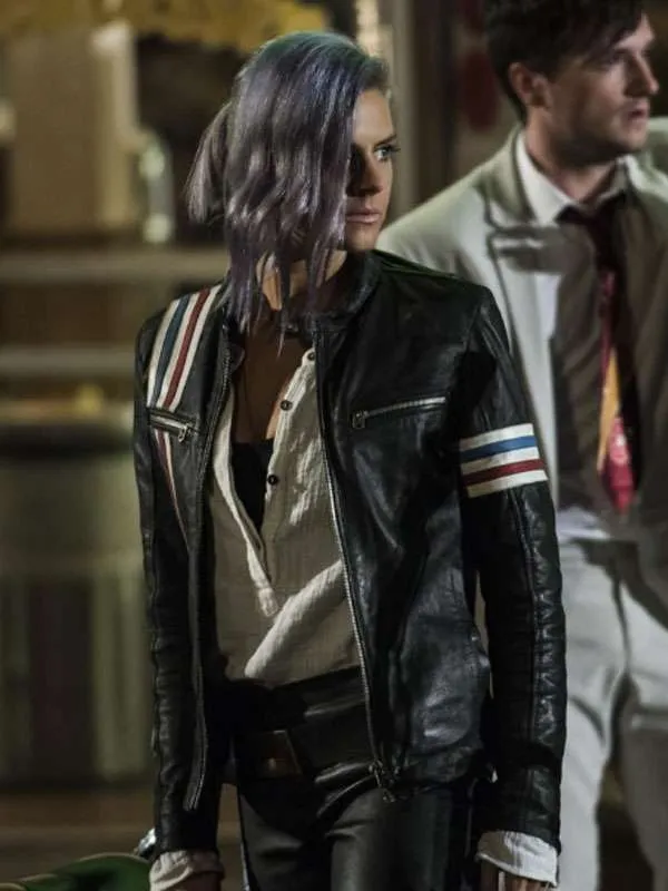 Future Man Tiger Black Leather Jacket - Image 2