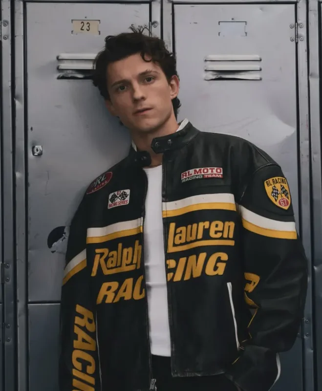 Tom Holland 2026 Racing Leather Jacket