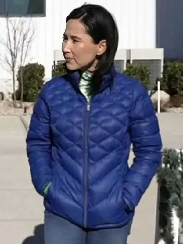 Vicky Nguyen The Today Show Blue Quilted Jacket