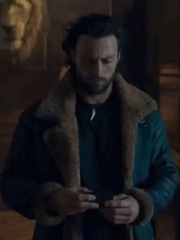 Aaron Taylor-Johnson Kraven the Hunter Shearling Jacket - Image 2