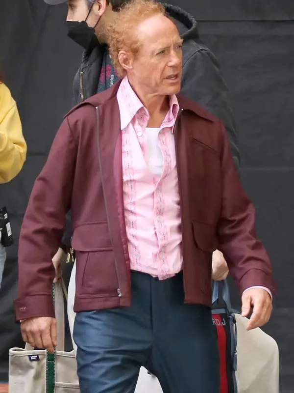 The Sympathizer Robert Downey Jr. Maroon Jacket