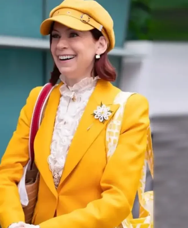Carrie Preston Elsbeth Yellow Blazer - Image 2