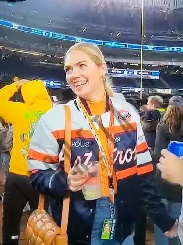 ALCS Kate Upton Houston Astros Bomber Jacket