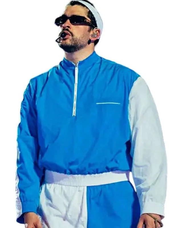 Bad Bunny Marseille Blue Track Jacket