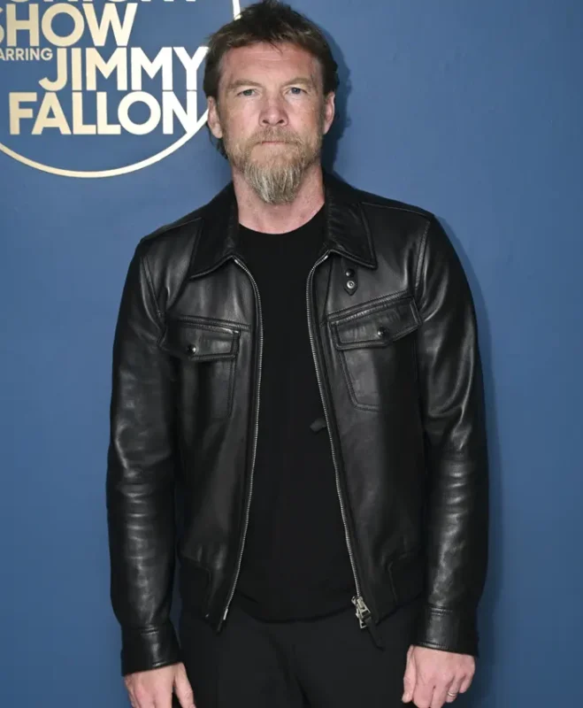 The Tonight Show 2026 Sam Worthington Leather Jacket