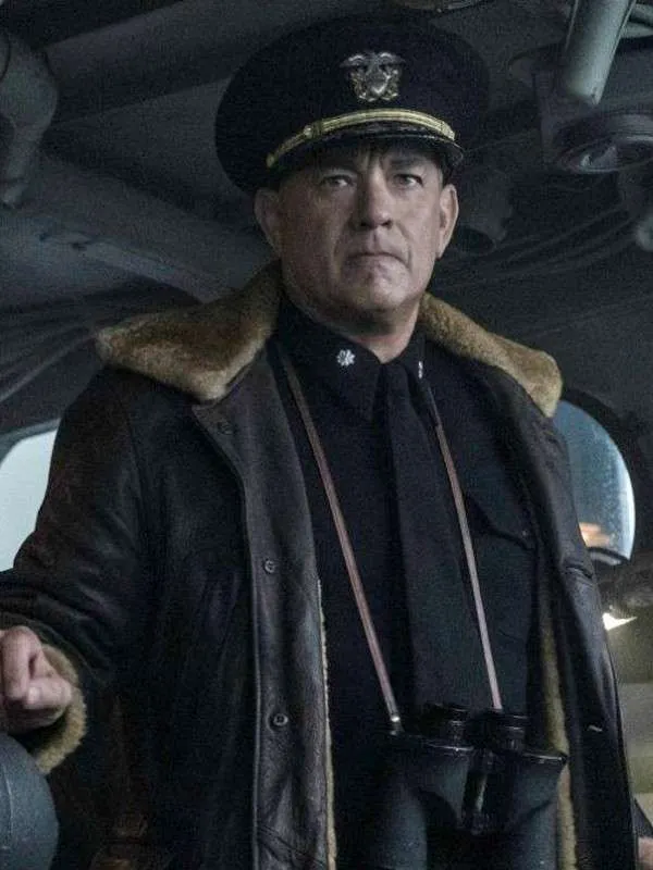 Tom Hanks Greyhound Shearling Leather Jacket - Image 2