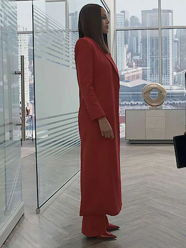 Beauty in Black Crystle Stewart Red Long Coat - Image 3