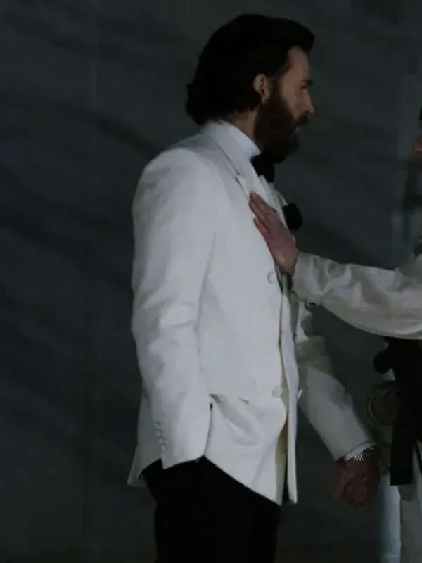 Sacrifice 2026 Chris Evans White Blazer - Image 4